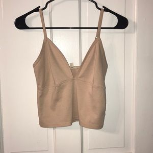 V-neck cropped cami